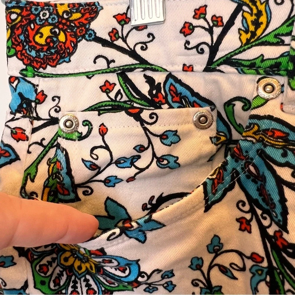 Jones Sport Skirt 4 Straight Knee Length Artsy to Wear Pocket Cottage Coastal